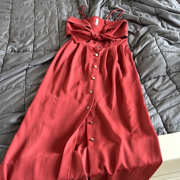 Rust colour maxi dress - Picture 1 of 2